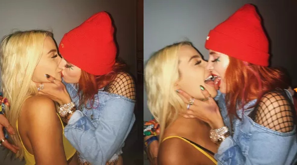 Influencer ex de atriz provoca fãs ao posar de lingerie transparente