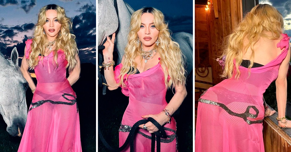 Madonna Esbanja Sensualidade Lingerie Mostra E Vestido Transparente Celebridades Monet