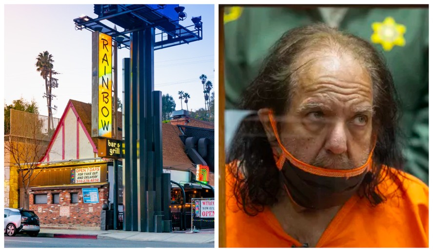 O bar Rainbow Bar & Grill, em West Hollywood; e o ator pornô Ron Jeremy