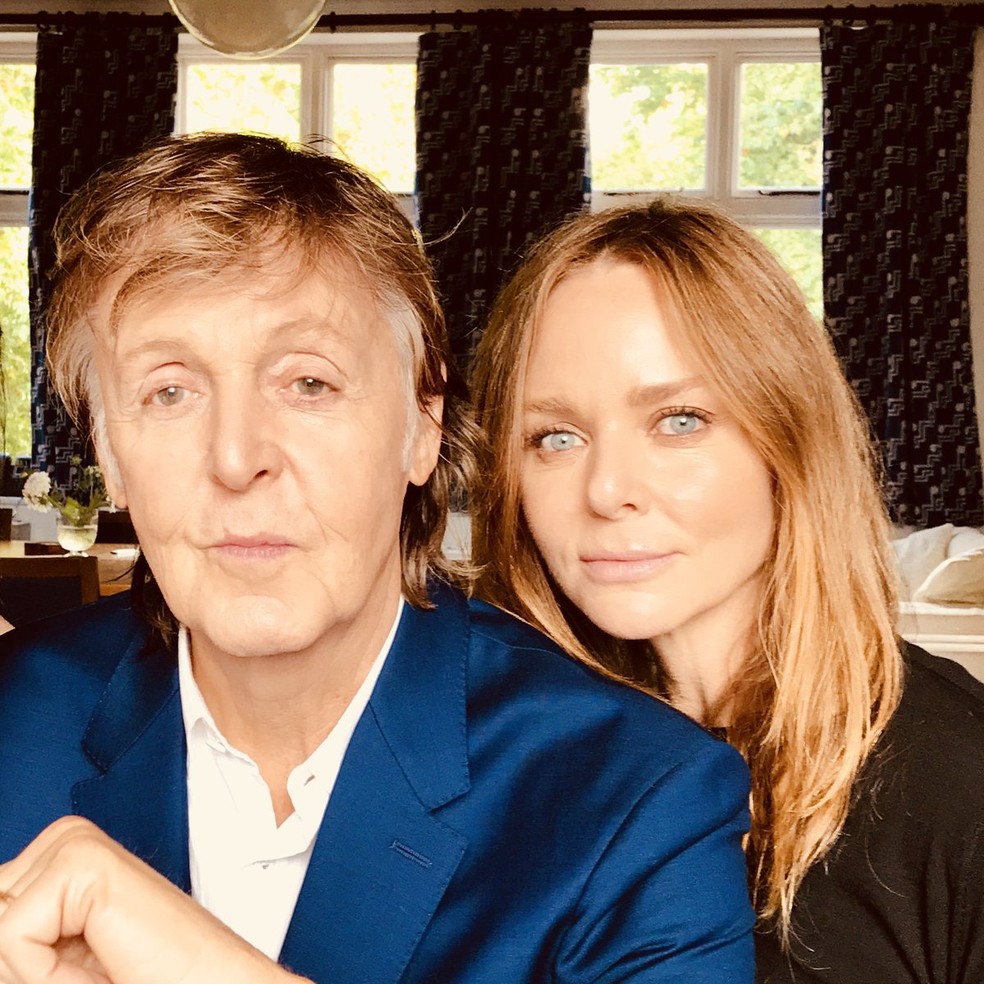 Paul e Stella McCartney — Foto: Reprodução/Twitter