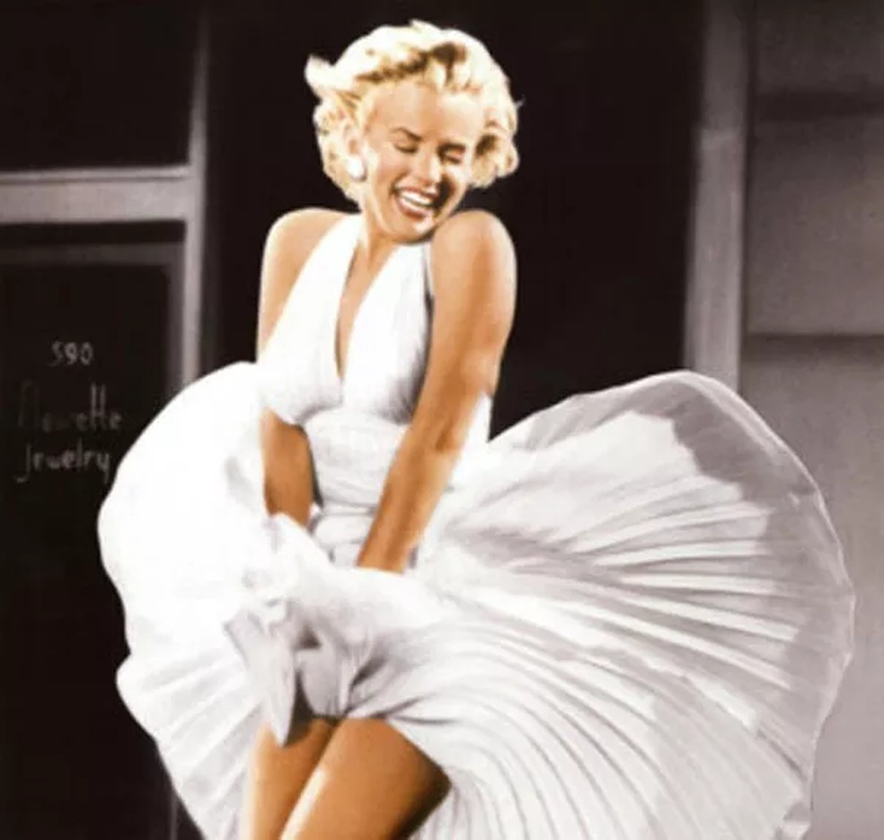 Marilyn Monroe no filme 'O Pecado Mora ao Lado' — Foto: divulgação