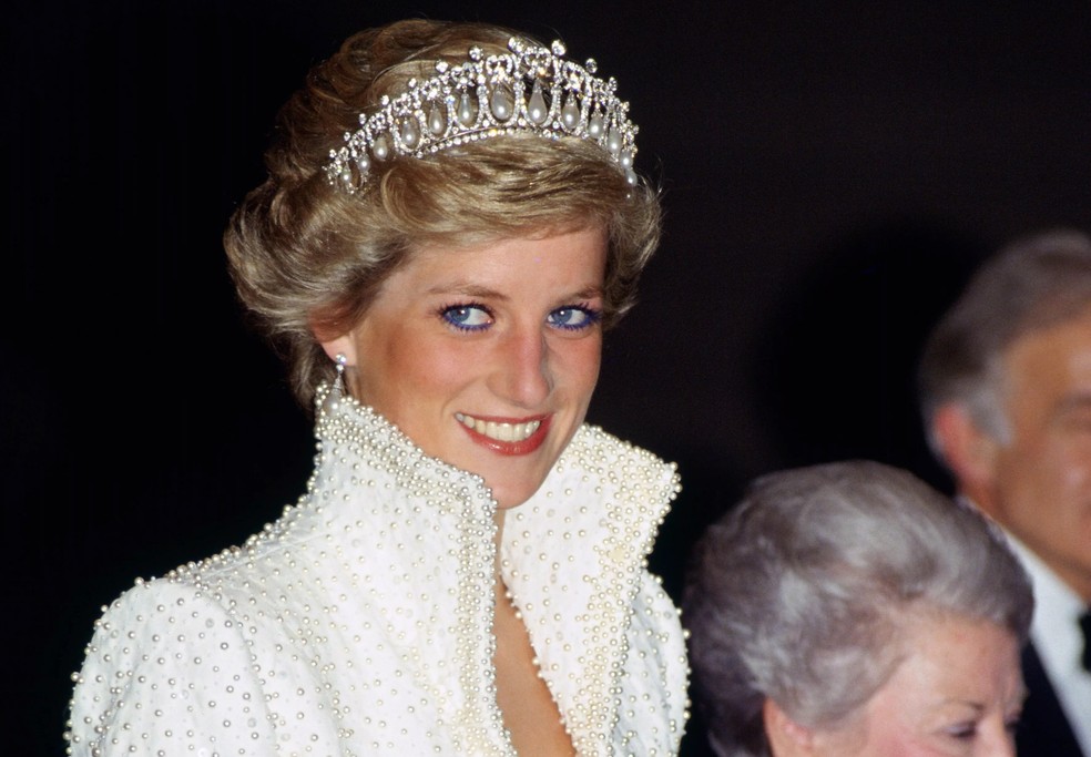 A princesa Diana durante viagem para Hong Kong em 1989  — Foto: Getty Images