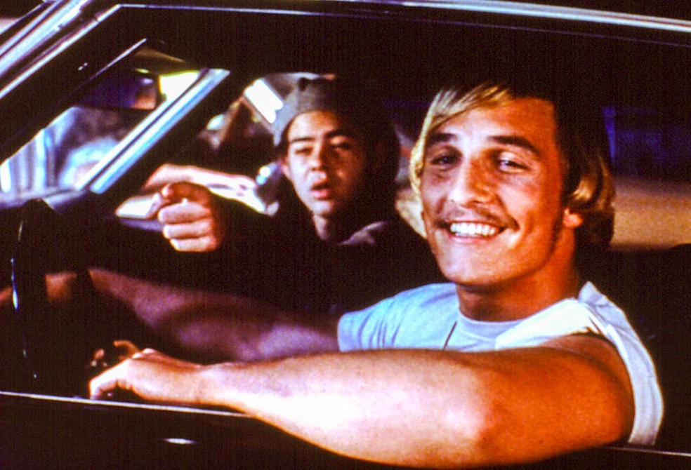 Matthew McConaughey em cena de Jovens, Loucos e Rebeldes (1993) — Foto: Reprodução
