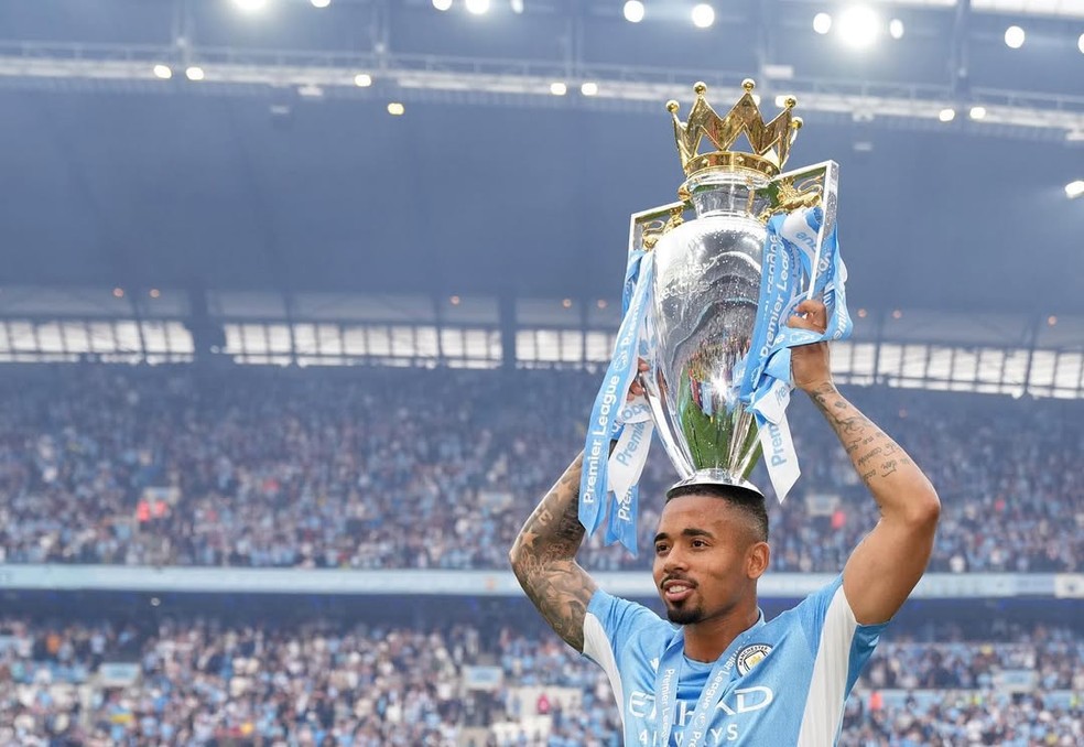 Gabriel Jesus no Manchester City — Foto: Reprodução/Instagram