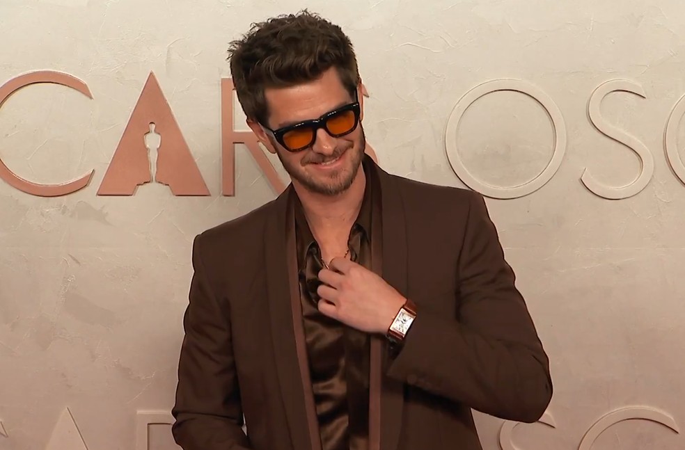 Andrew Garfield no Oscar 2025 — Foto: Reprodução/X