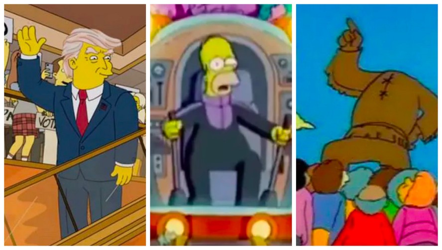 Episódios com algumas das previsões atribuídas a Os Simpsons