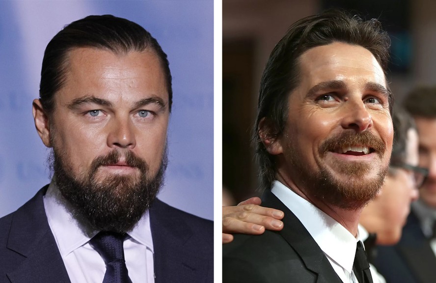 Os atores Leonardo DiCaprio e Christian Bale