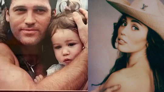 Billy Ray Cyrus publica foto com Miley Cyrus na infância e elogia filha em meio a treta na família