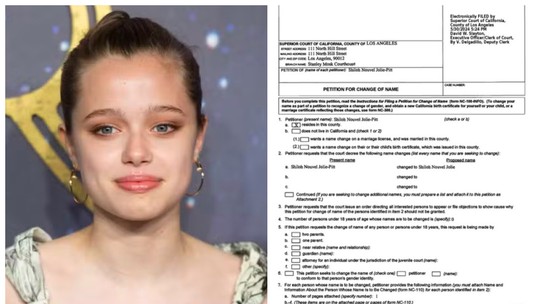 Petição de Shiloh na justiça para retirar sobrenome de Brad Pitt vaza na mídia e revela como ela quer se chamar