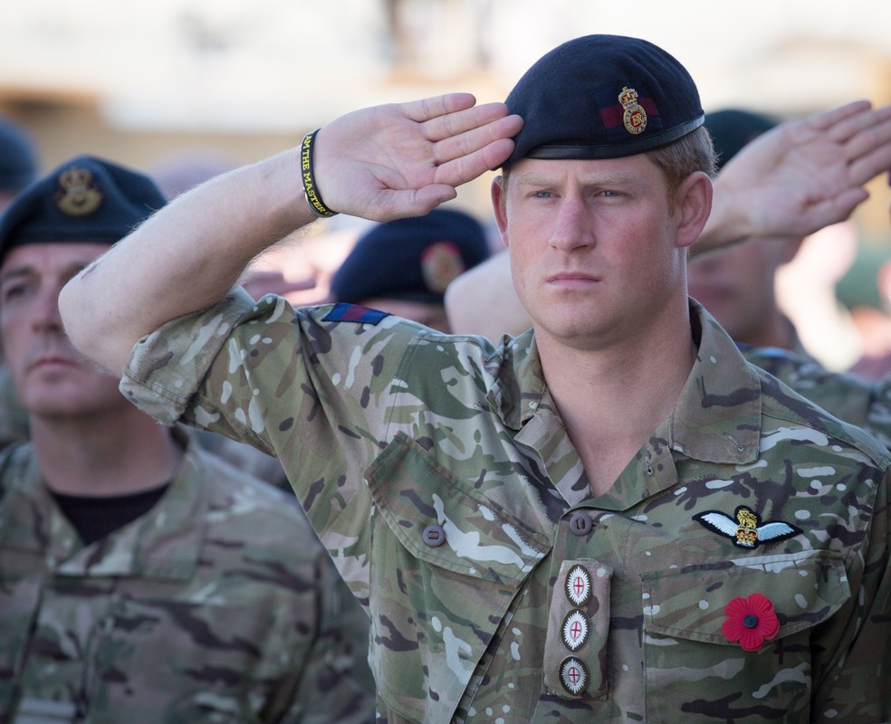 O príncipe Harry em serviço no Afeganistão — Foto: Getty