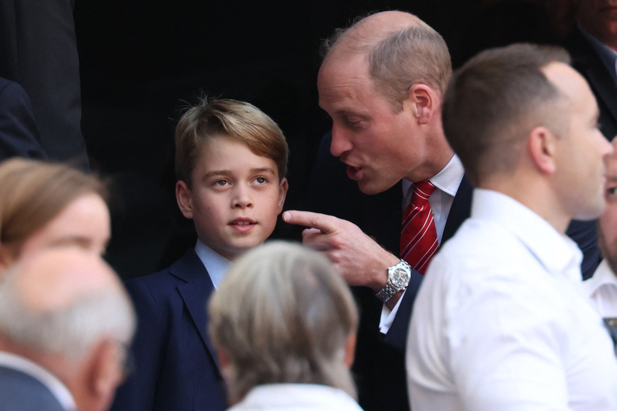 Le prince William est surpris en train d’insulter son fils pendant la Coupe du monde de rugby |  Nouvelles