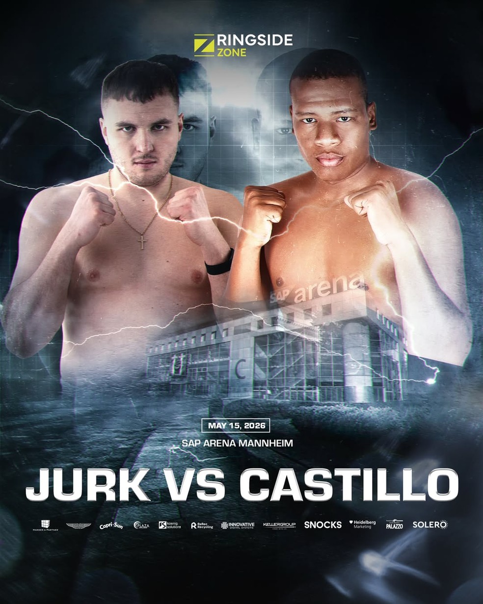 Cartaz de promoção da luta entre Viktor Jurk e Edwin Castillo — Foto: Reprodução: Instagram