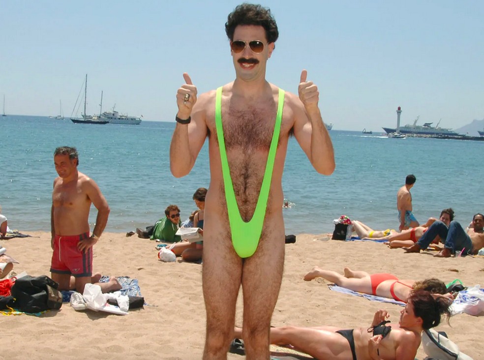 O biquíni do personagem Borat — Foto: Reprodução