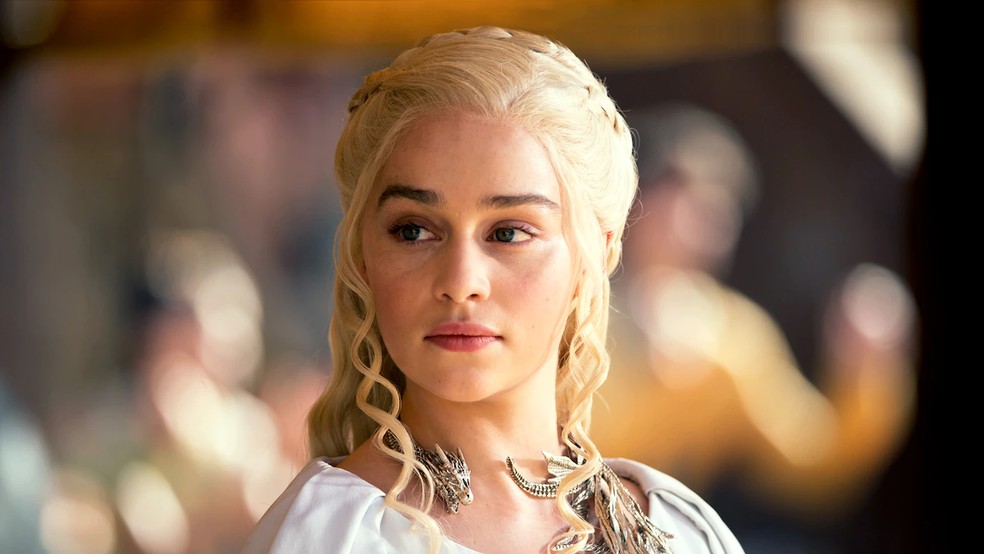 Emilia Clarke como Daenerys Targaryen, em 'Game Of Thrones'. — Foto: Reprodução | HBO