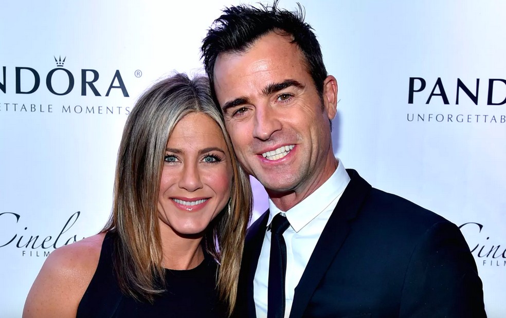 Jennifer Aniston e Justin Theroux foram casados entre 2015 e 2017 — Foto: Getty Images