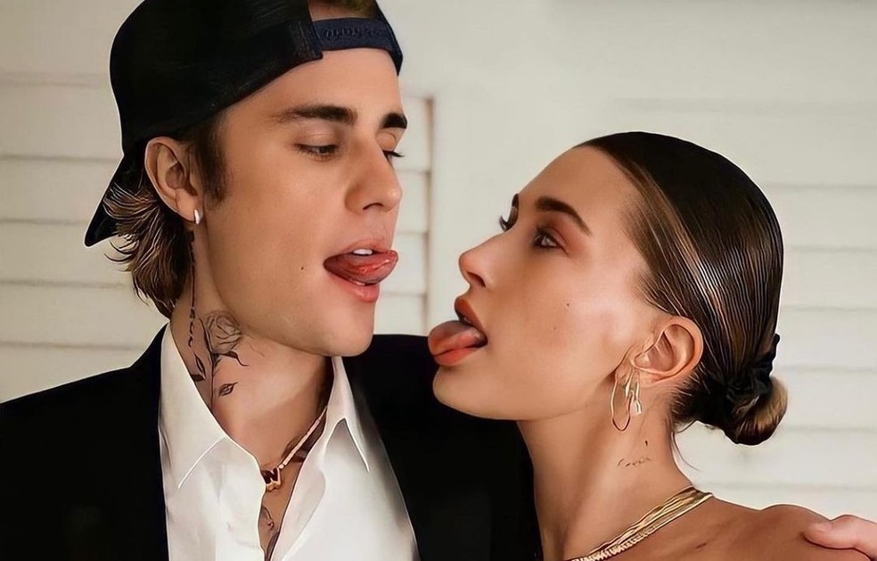Justin Bieber e Hailey Bieber — Foto: Reprodução/Instagram