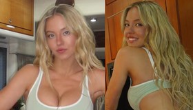 Sydney Sweeney volta a 'quebrar a internet' em novos registros de sutiã