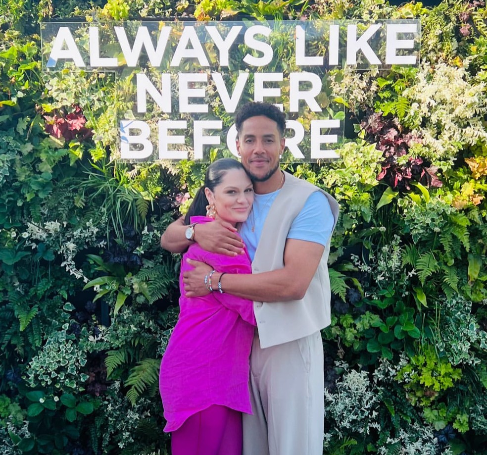 Jessie J vai a Wimbledon com o namorado, Chanan Safir Coleman — Foto: Reprodução/Instagram