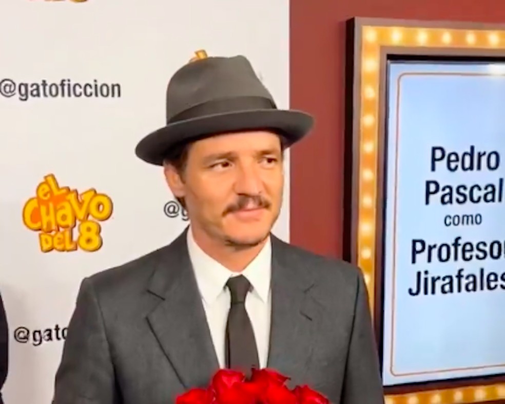Imagem feita por inteligência artificial mostrando Pedro Pascal como personagem de falso remake hollywoodiano de Chaves — Foto: Reprodução/IA