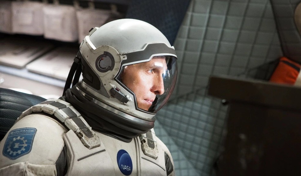  Matthew McConaughey como o astronauta Cooper em 'Interestelar' (2014) — Foto: divulgação