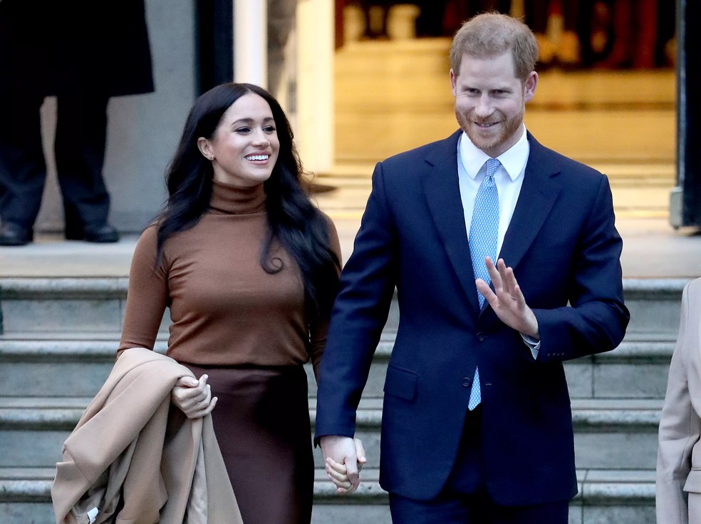 Meghan Markle e Príncipe Harry — Foto: Getty Images