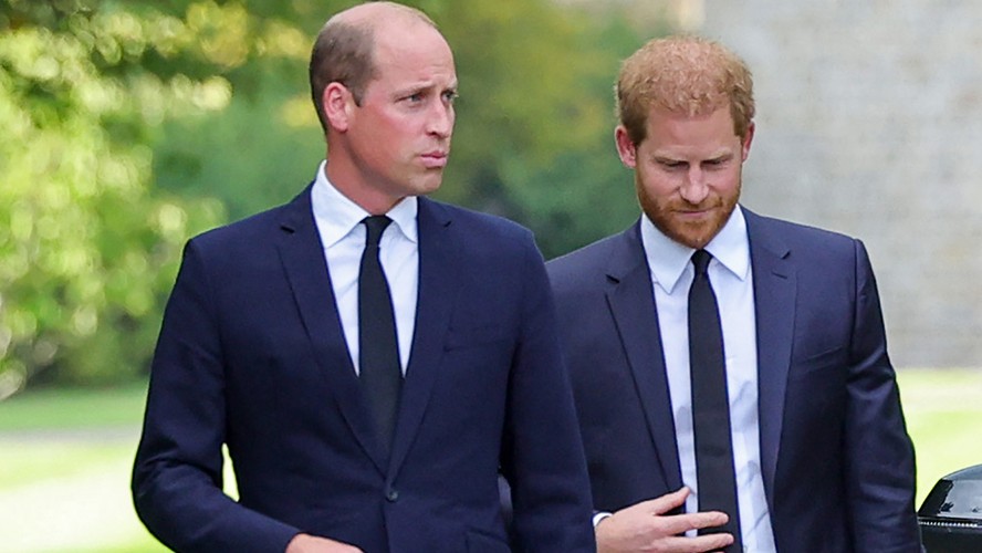 Os Príncipes William e Harry em um dos últimos eventos públicos juntos