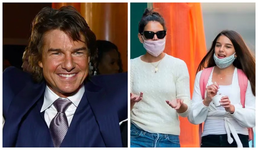 Suri Cruise é fruto do casamento de Tom Cruise com Katie Holmes, entre 2006 e 2012