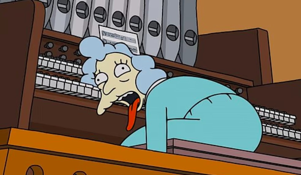 O episódio da 37ª temporada de Os Simpsons retratando a morte de Alice Glick — Foto: Reprodução
