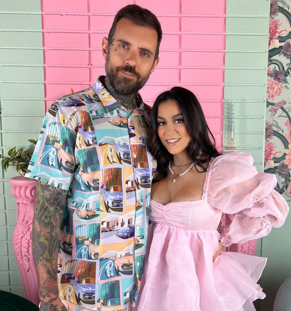 Adam Grandmaison e Lena — Foto: Reprodução/Instagram