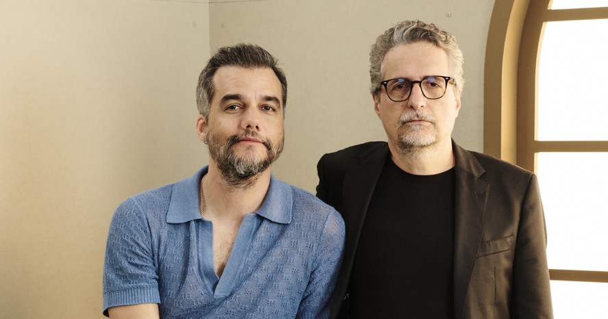 O ator Wagner Moura e o diretor Kleber Mendonça Filho