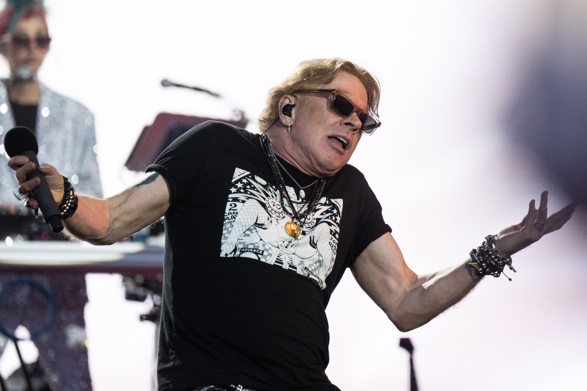 Axl dá 'piti' na Argentina com microfone arremessado no chão e chute na ...