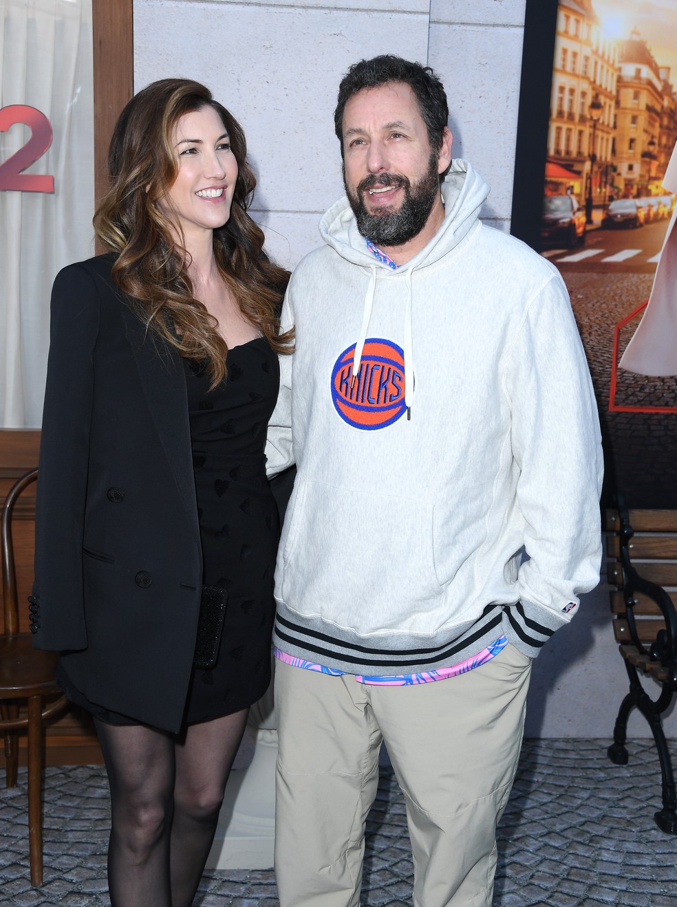 Jackie Sandler e Adam Sandler — Foto: Getty Images
