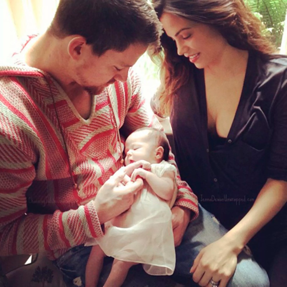 Channing Tatum, Jenna Dewan e a filha Everly, nascida em 2013 — Foto: reprodução/instagram