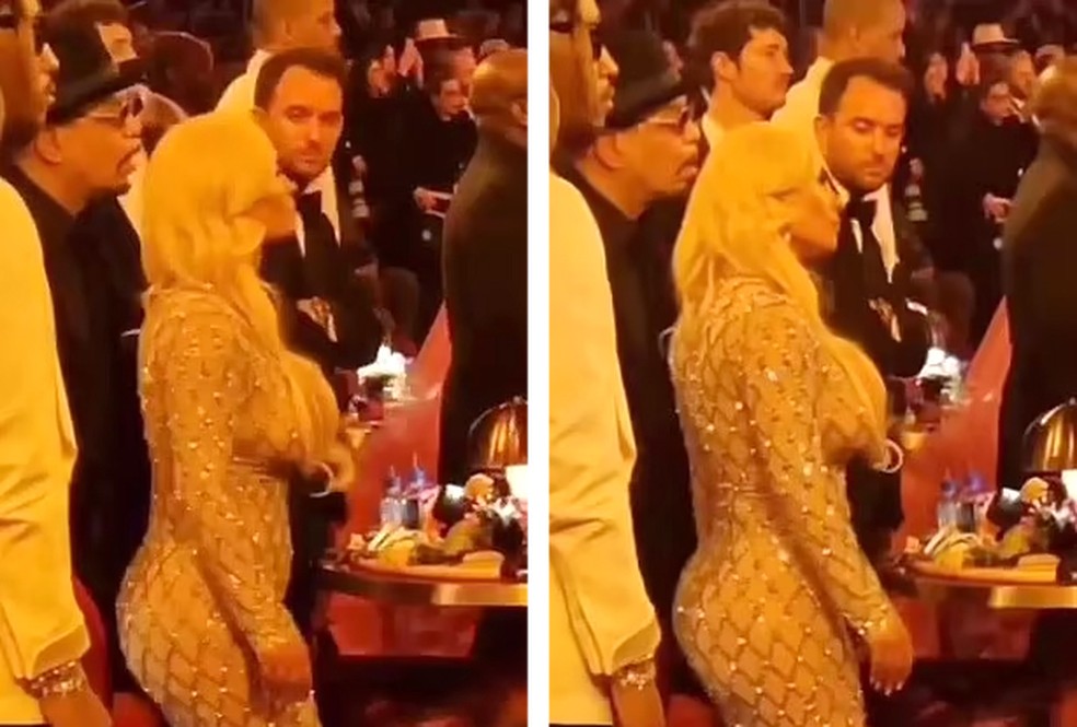 Vídeo com homem dando secada em Coco Austin, esposa de Ice-T, viraliza — Foto: reprodução