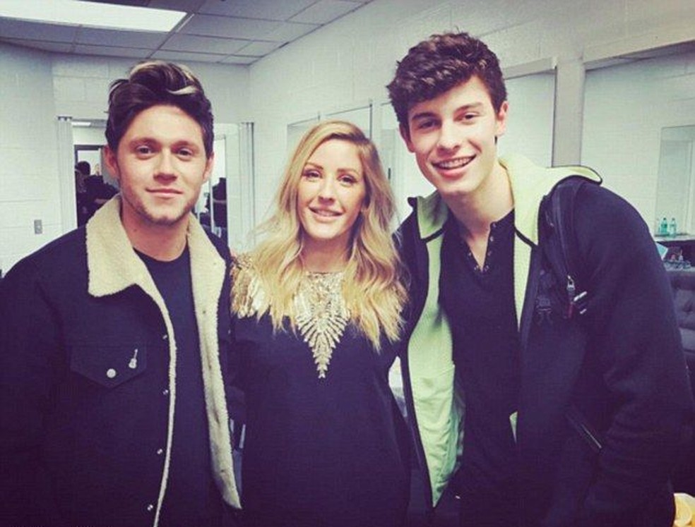 Niall Horan, Ellie Goulding, Shawn Mendes — Foto: Instagram