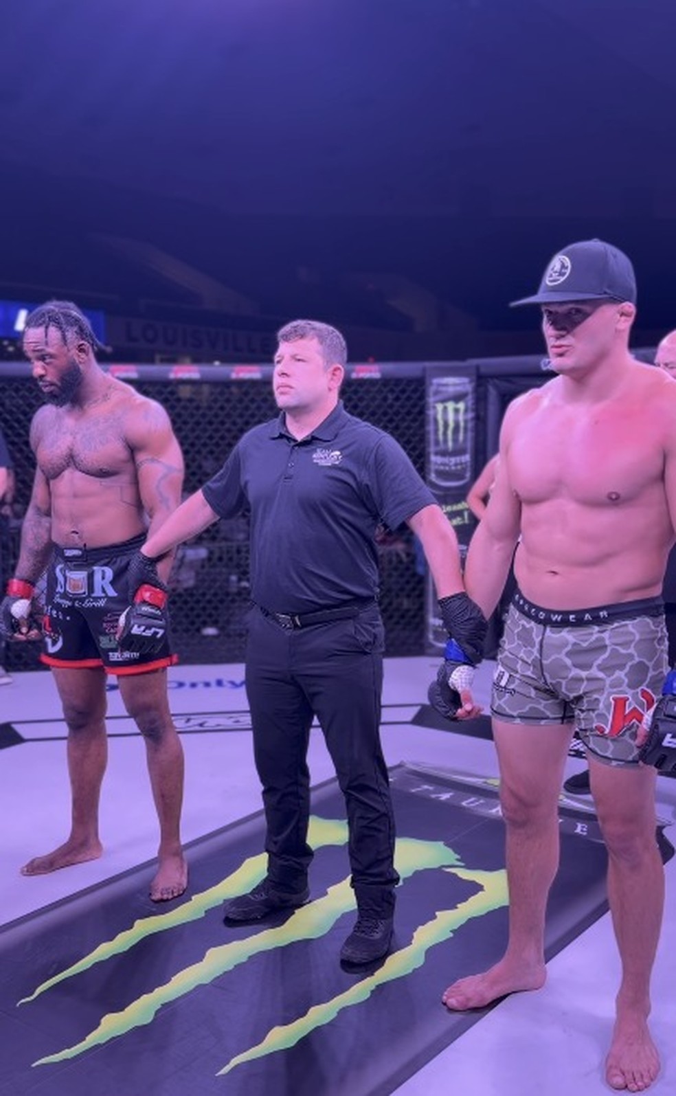 Jake Woodley nocauteou David Wright em 4 segundos — Foto: Reprodução/Instagram