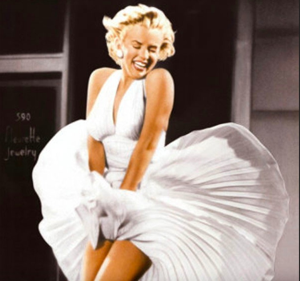 Marilyn Monroe (1926-1962) em O Pecado Mora ao Lado (1956) — Foto: Reprodução