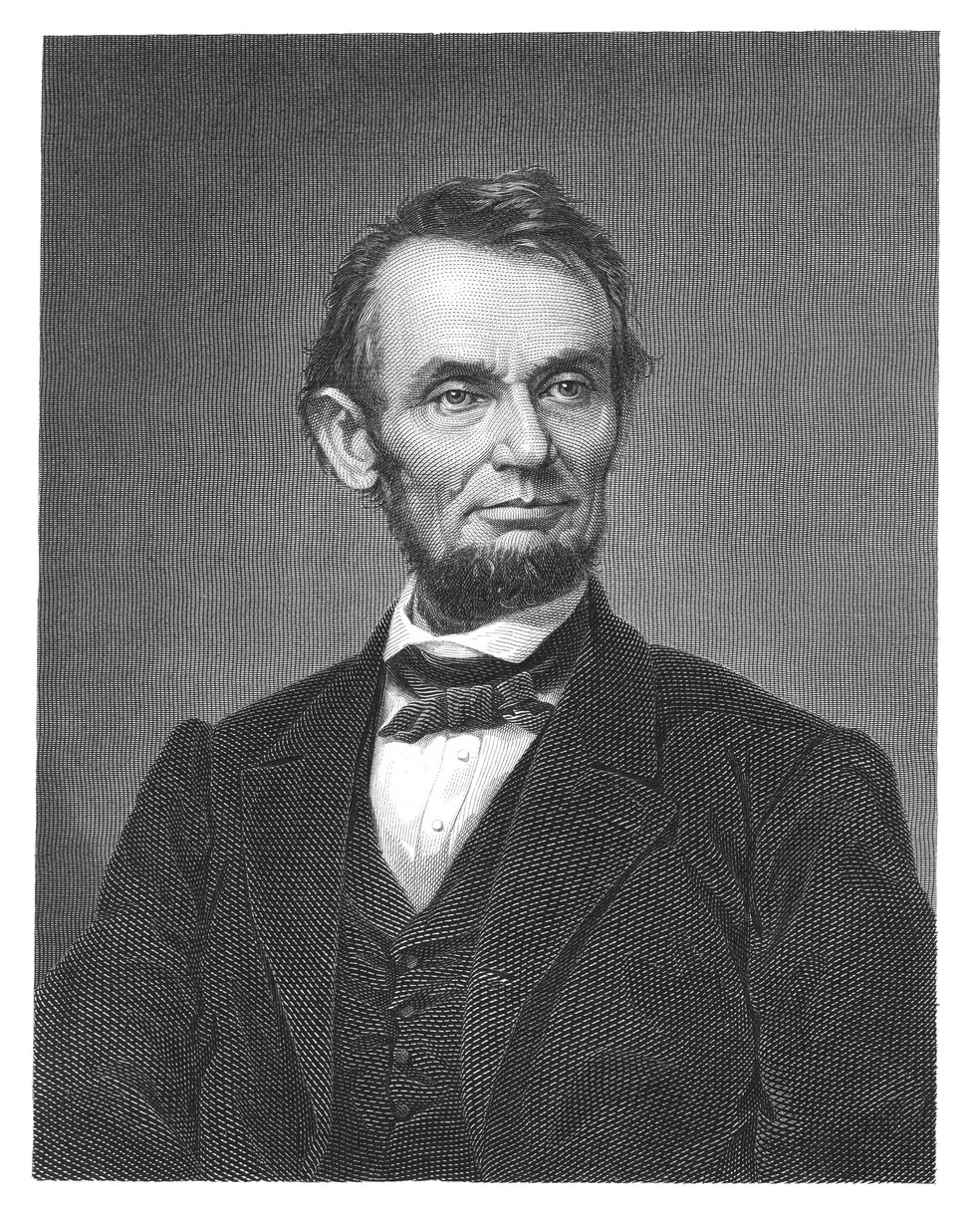O ex-presidente dos Estados Unidos Abraham Lincoln — Foto: Getty Images