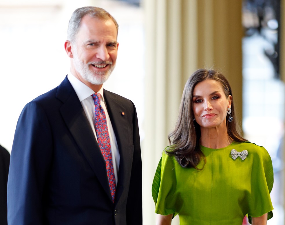 O Rei Felipe e a Rainha Letizia da Espanha — Foto: getty