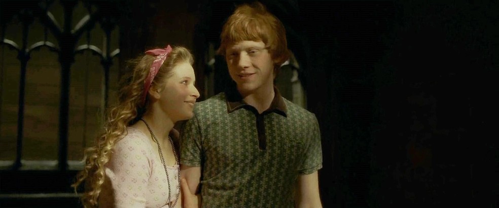 Ron e Lilá em 'Harry Potter e o Enigma do Príncipe'. — Foto: Warner Bros. Studios