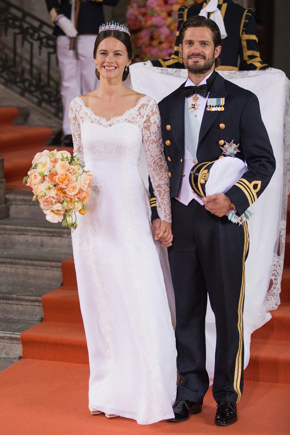 Foto do casamento real da Princesa Sofia com o Príncipe Carl Philip, em Estocolmo, em 13 de junho de 2015 — Foto: Getty Images