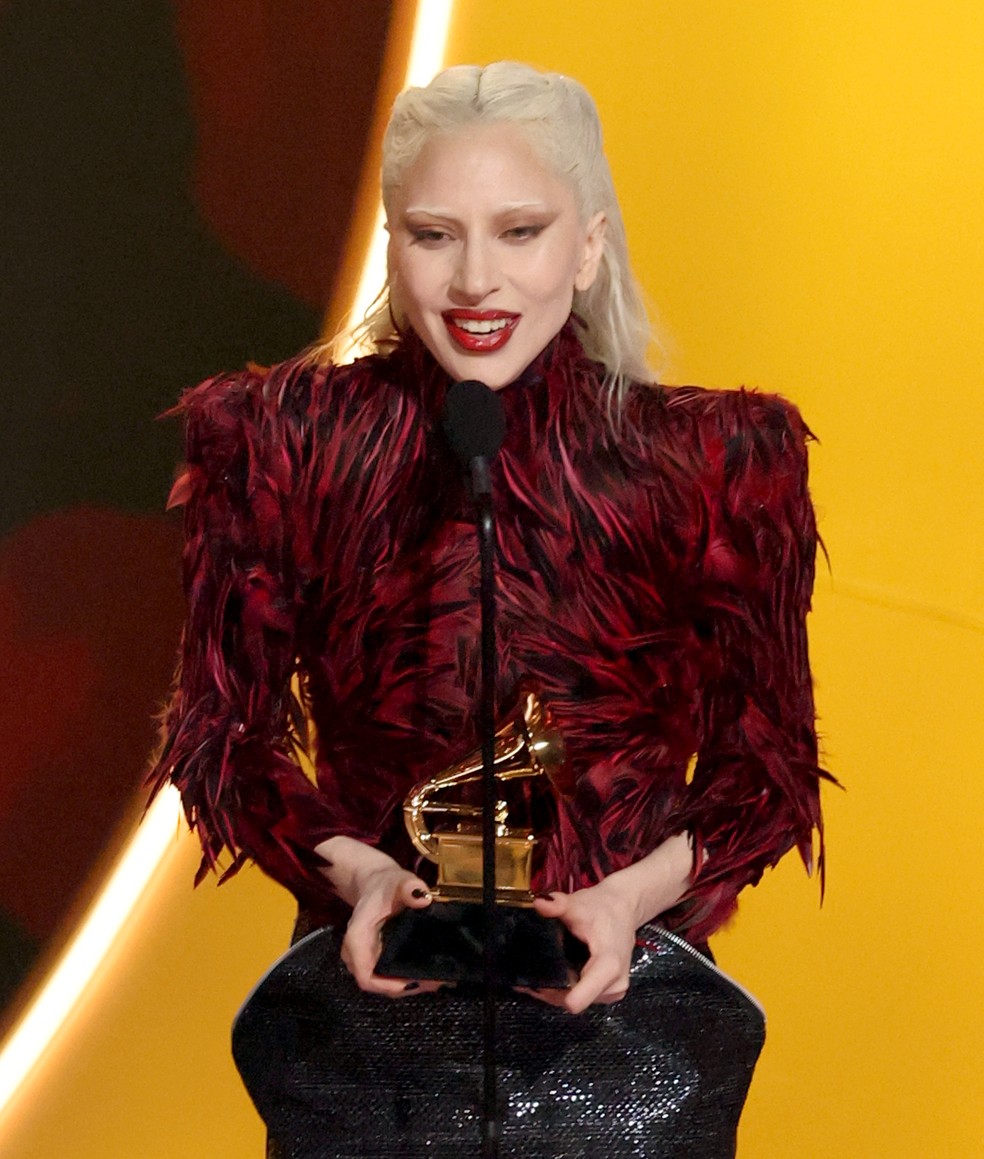 Lady Gaga no Grammy 2026 — Foto: Getty