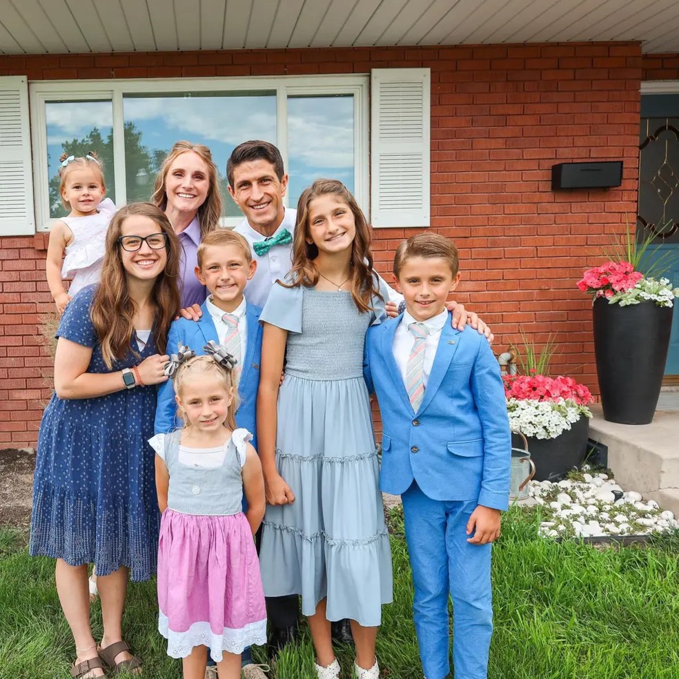 A influencer Ruby Franke e sua família — Foto: reprodução/instagram