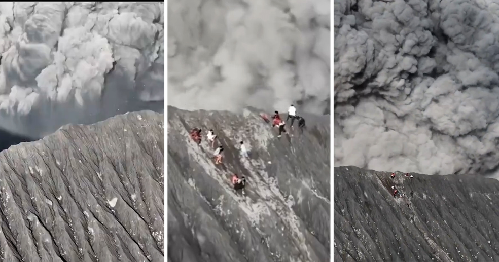 Montanhistas desesperados fogem de nuvem de cinzas de 2,4 km de altura em vulcão  ativo na Indonésia; vídeo | Notícias | Monet