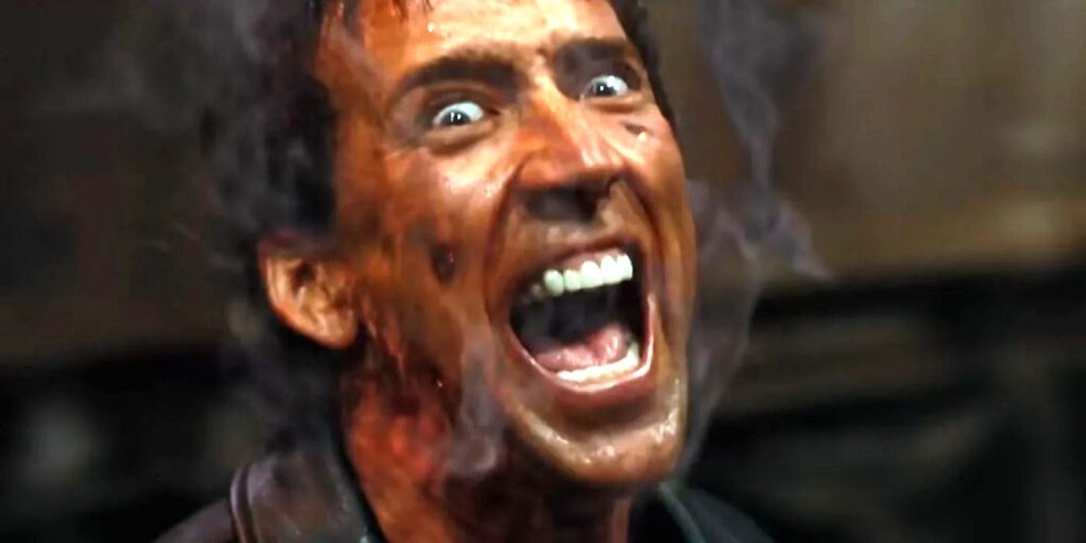 Nicolas Cage em 'Motoqueiro Fantasma' — Foto: Divulgação