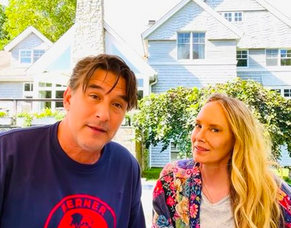 William Baldwin e Chynna Phillips — Foto: Instagram