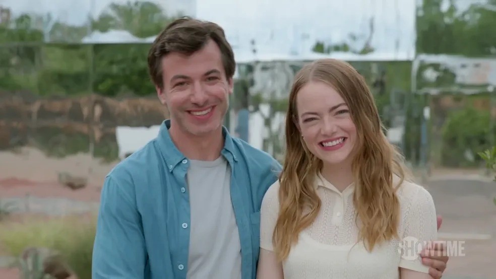 Nathan Fielder e Emma Stone em 'The Curse' — Foto: Reprodução