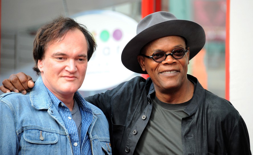 O cineasta Quentin Tarantino e o ator Samuel L. Jackson