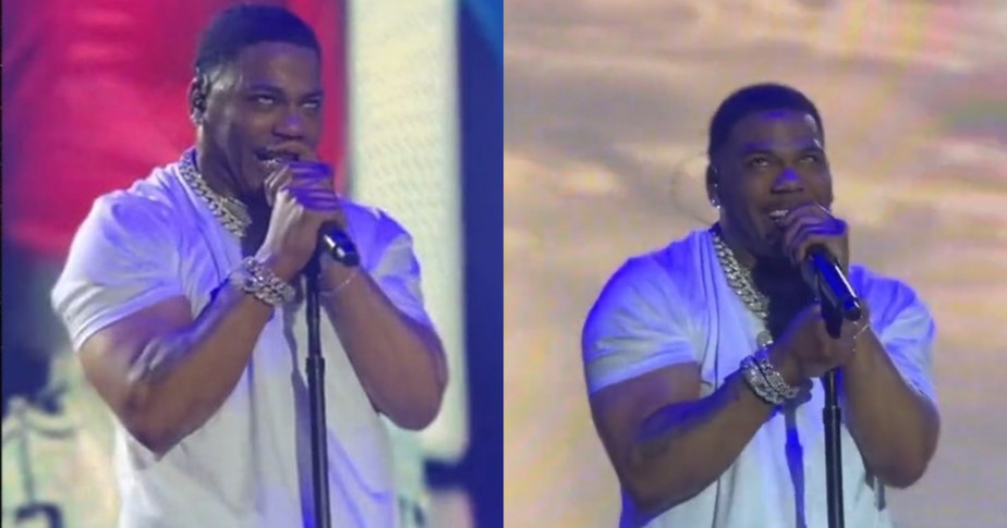 Nelly surge com comportamento bizarro em show e fãs se preocupam