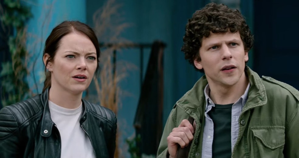 Emma Stone e Jesse Eisenberg em 'Zumbilândia: Atire Duas Vezes' (2019) — Foto: Reprodução